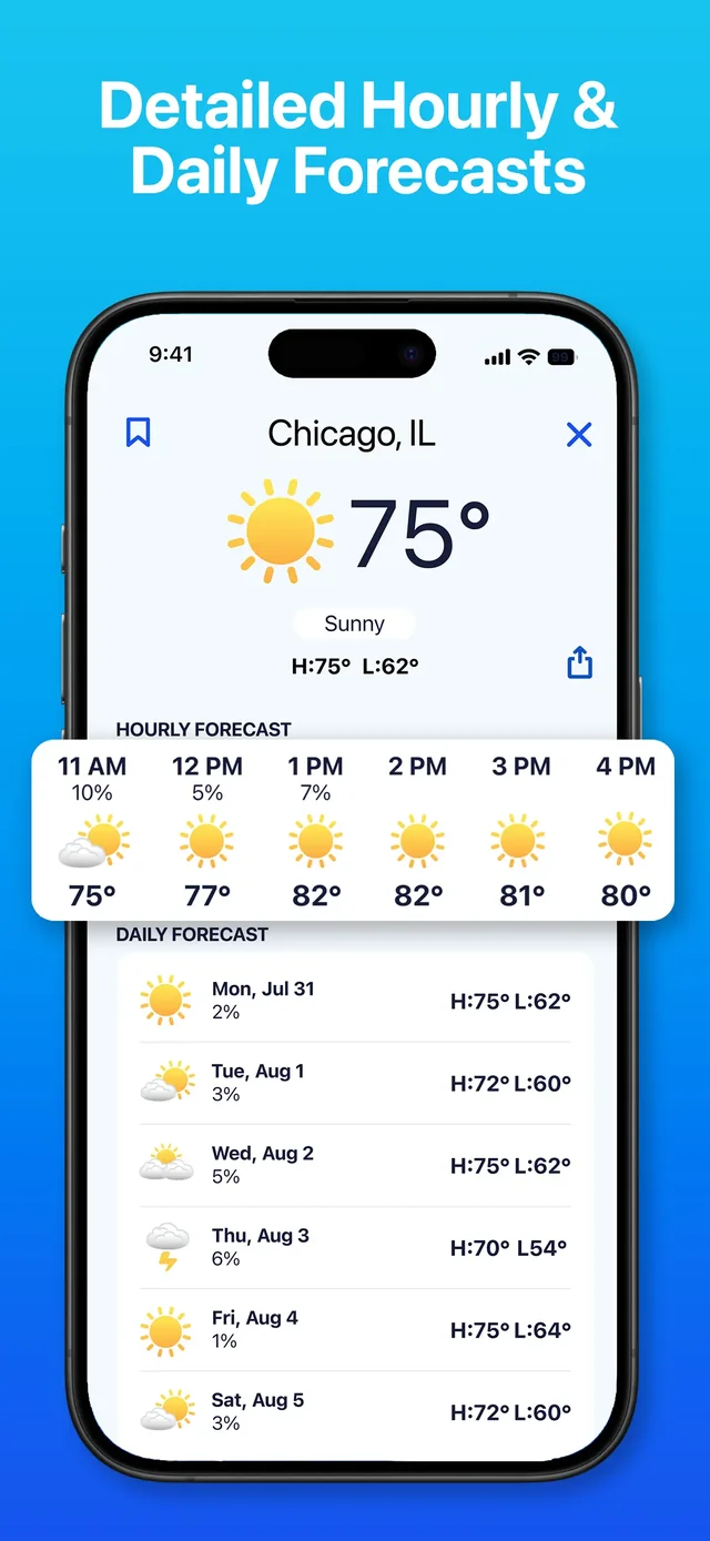 Weather Hi-Def Radar Forecast App Store screenshot 2