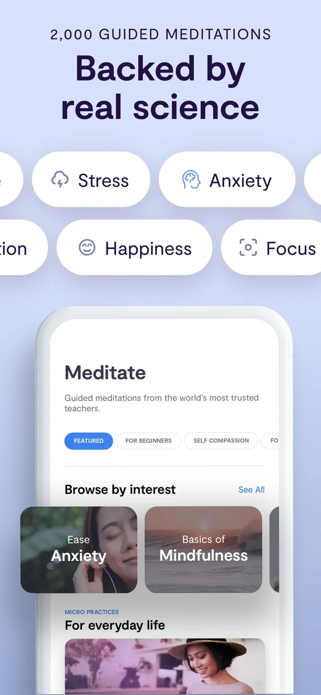 Mindfulness.com Meditation App App Store screenshot 3