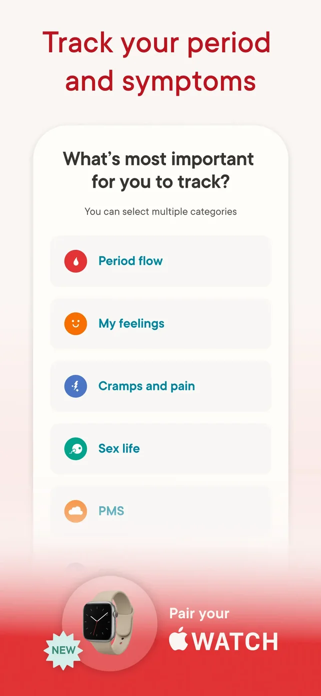 Clue Period & Cycle Tracker App Store screenshot 2