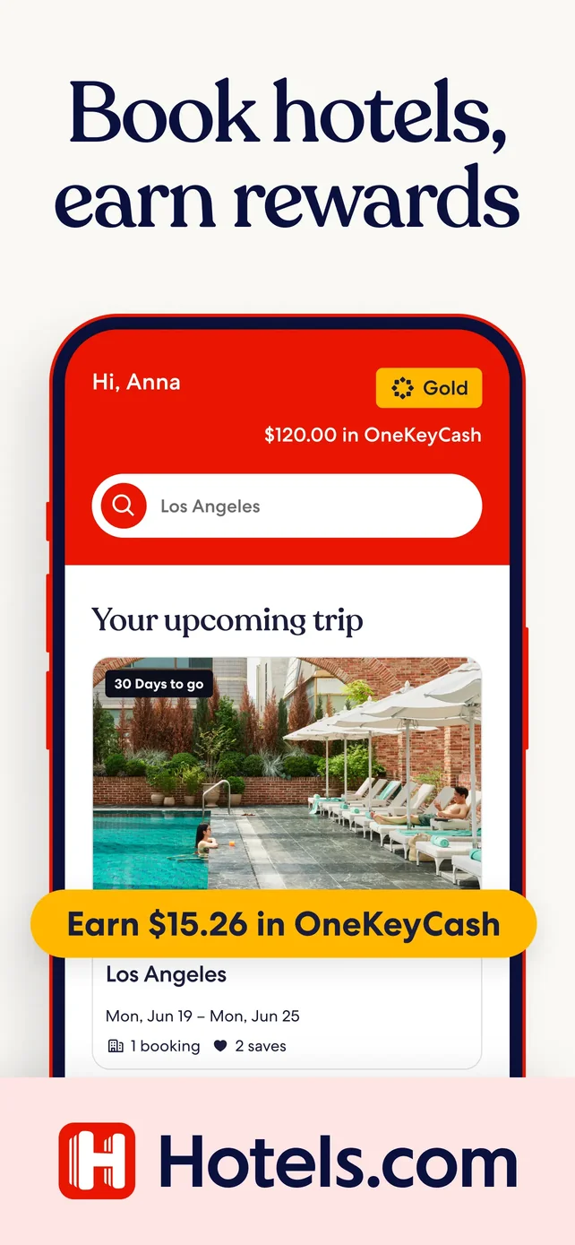 Hotels.com: Book hotels & more App Store screenshot 1