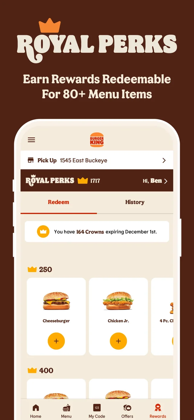 BURGER KING® App App Store screenshot 4