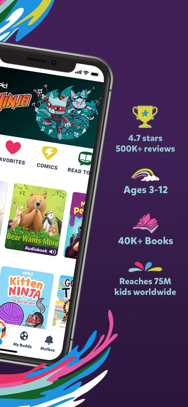 Epic - Kids' Books & Reading App Store screenshot 2