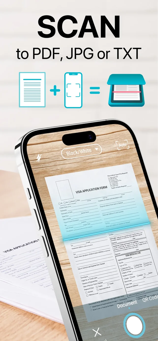 Scan to PDF: Converter Scanner App Store screenshot 1