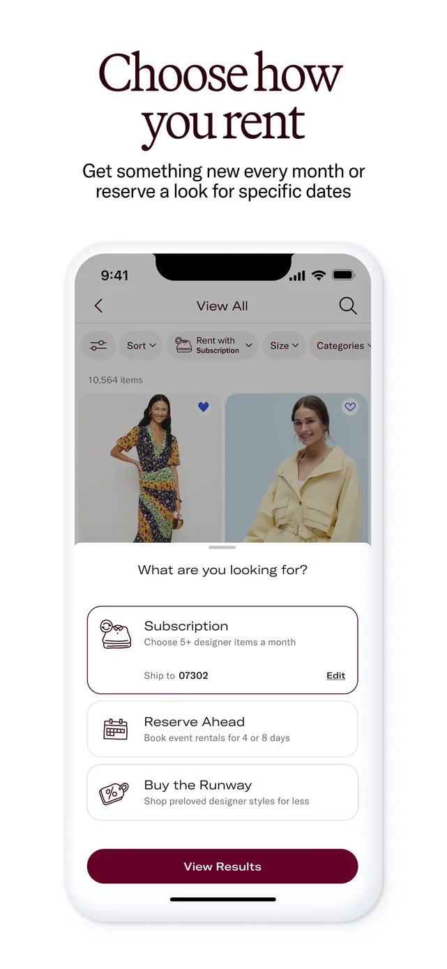 Rent the Runway (RTR) App Store screenshot 2
