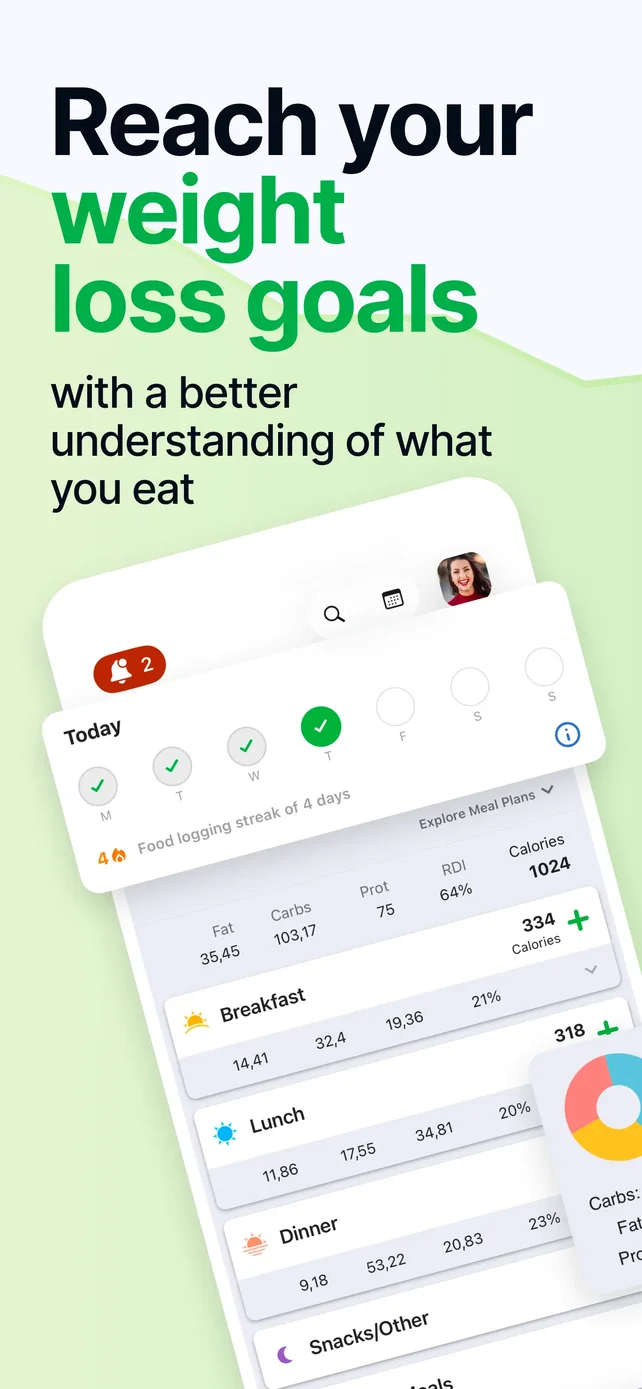 Calorie Counter by fatsecret App Store screenshot 1