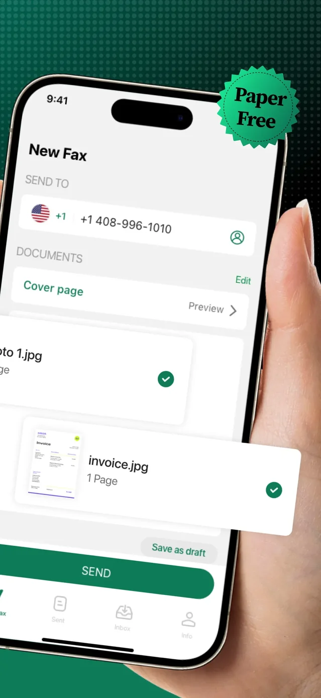 Tiny Fax: Send Fax From iPhone App Store screenshot 2