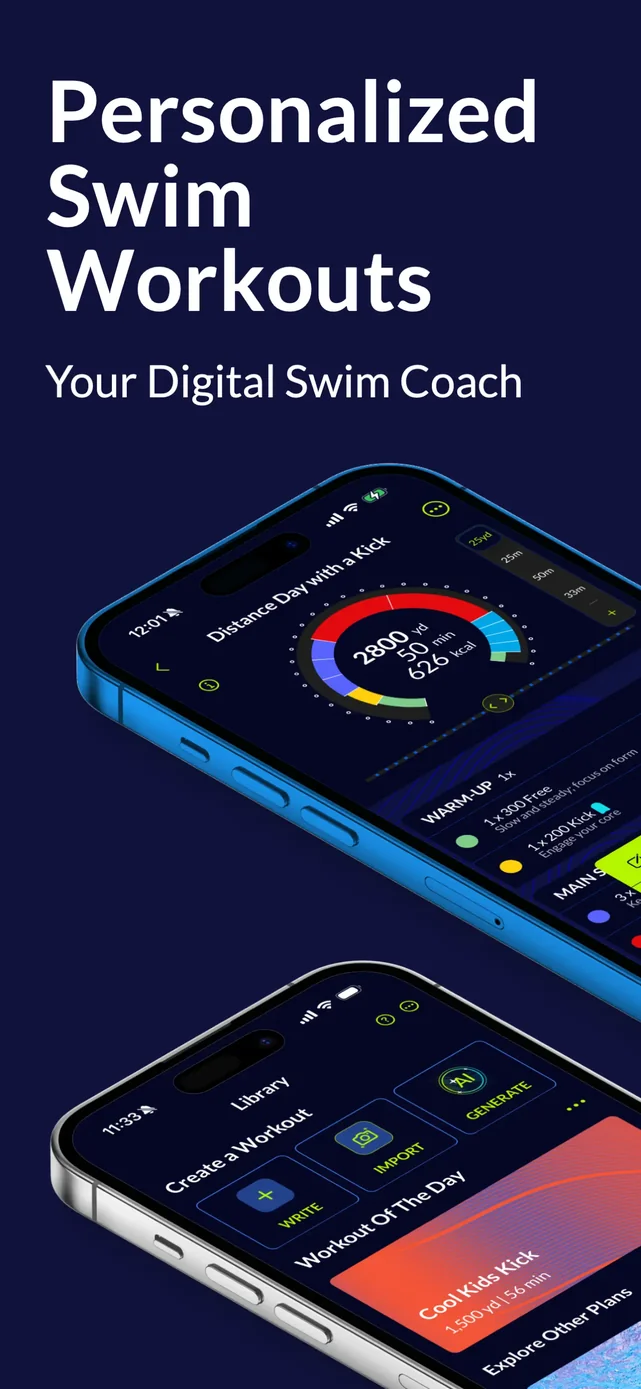 MySwimPro: #1 Swim Workout App App Store screenshot 1