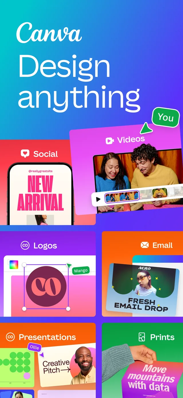 Canva: AI Video & Photo Editor App Store screenshot 1