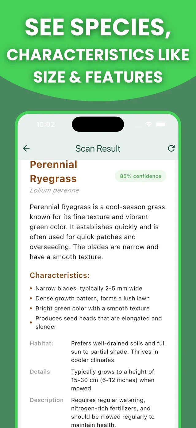 Grass Identifier: AI Scan App Store screenshot 3
