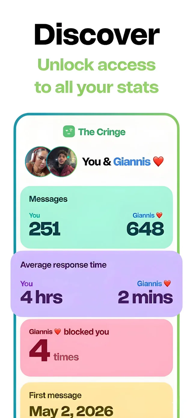 The Cringe: Chat Wrapped App Store screenshot 3