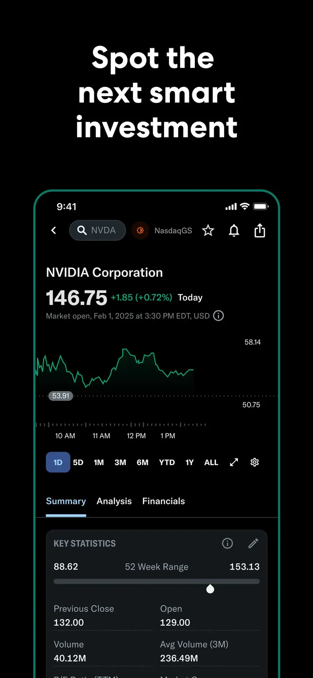 Yahoo Finance: Stocks, Markets App Store screenshot 3