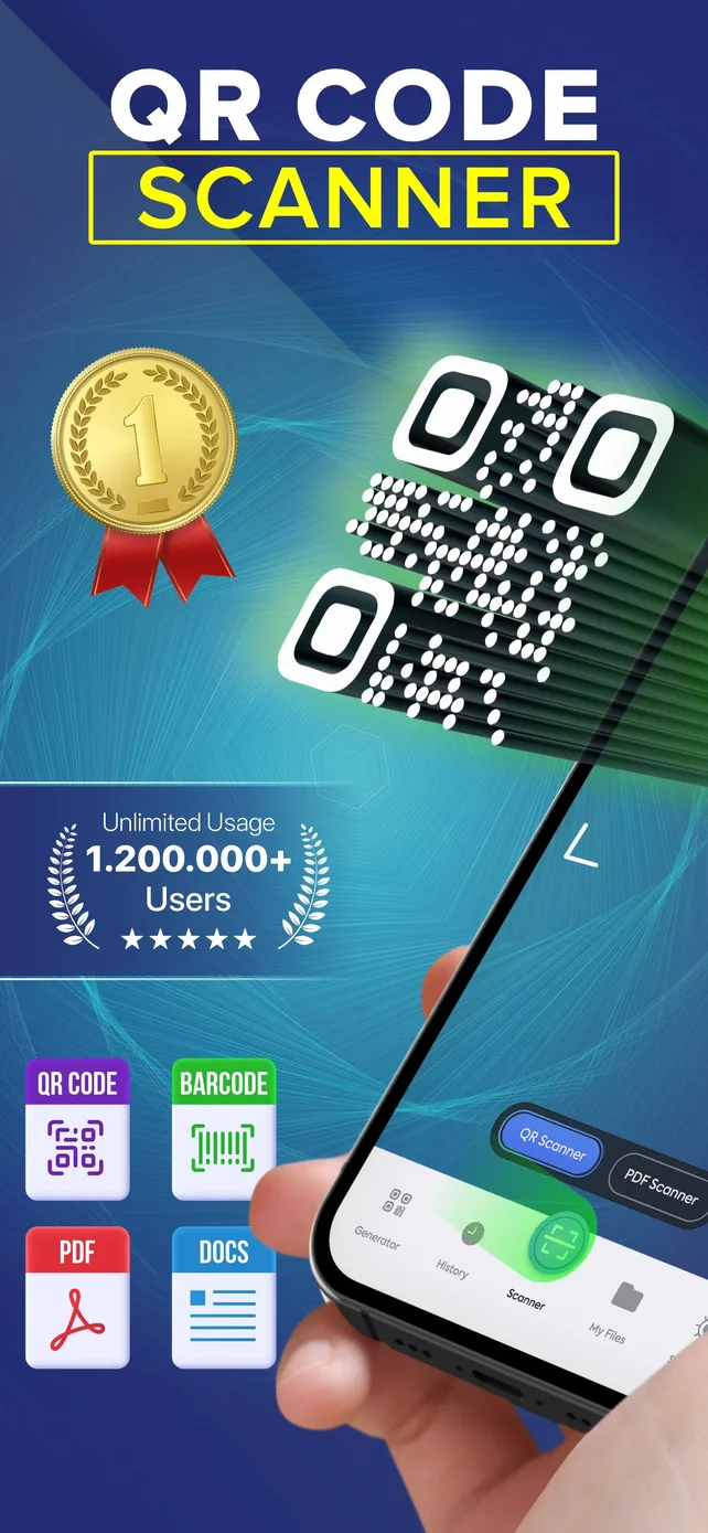 Qr Scanner- Reader & Generator App Store screenshot 1