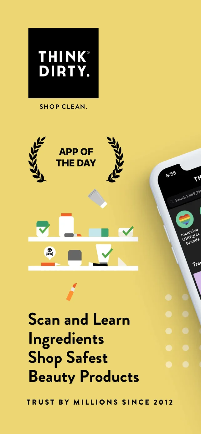 Think Dirty – Shop Clean App Store screenshot 1