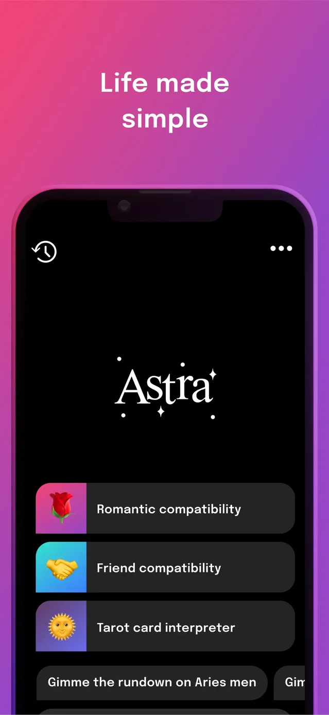 Astra - Life Advice App Store screenshot 1