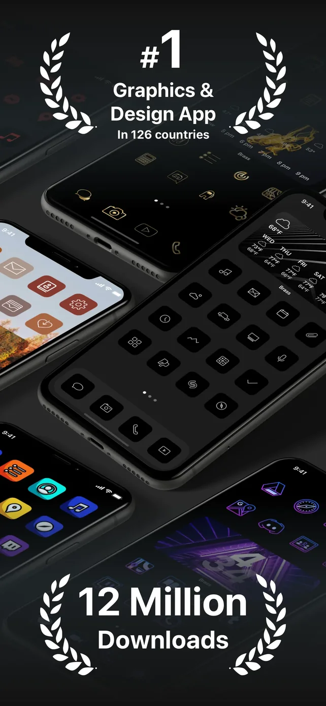 Brass - Icon Themes & Widgets App Store screenshot 1