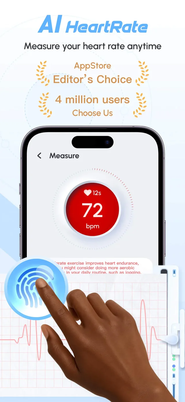 PulseTrackr：Heart Rate & HRV App Store screenshot 1