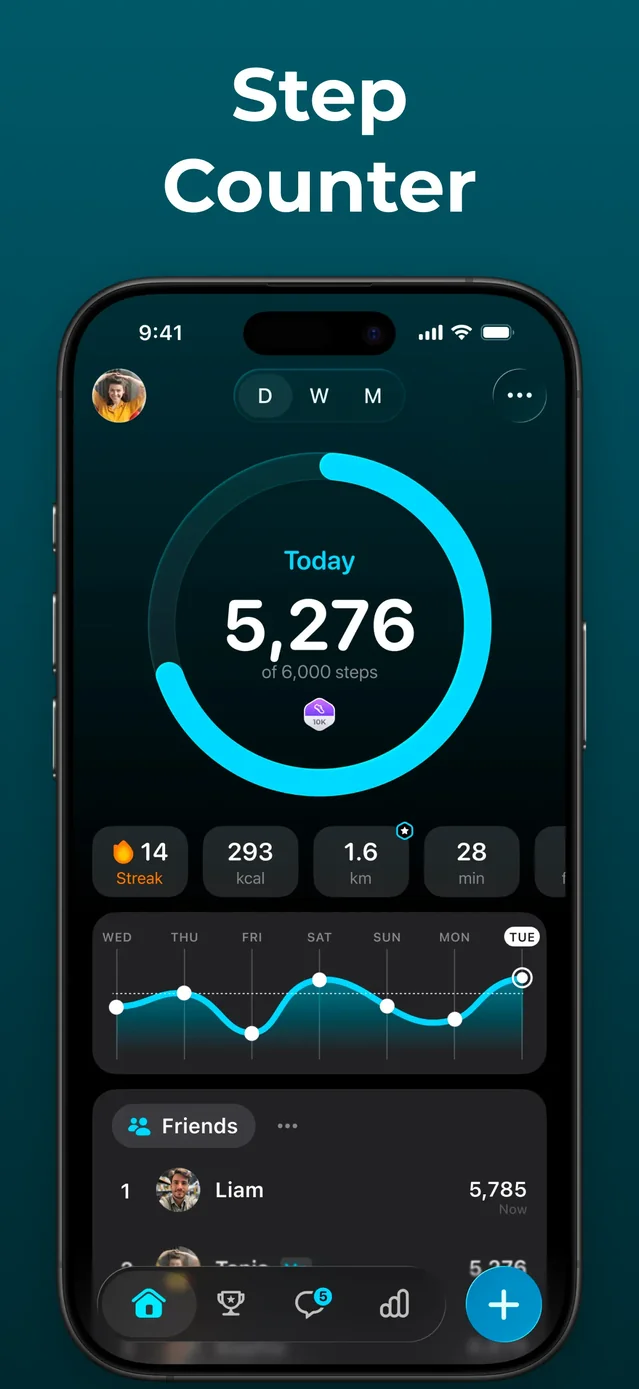 StepsApp Pedometer App Store screenshot 1