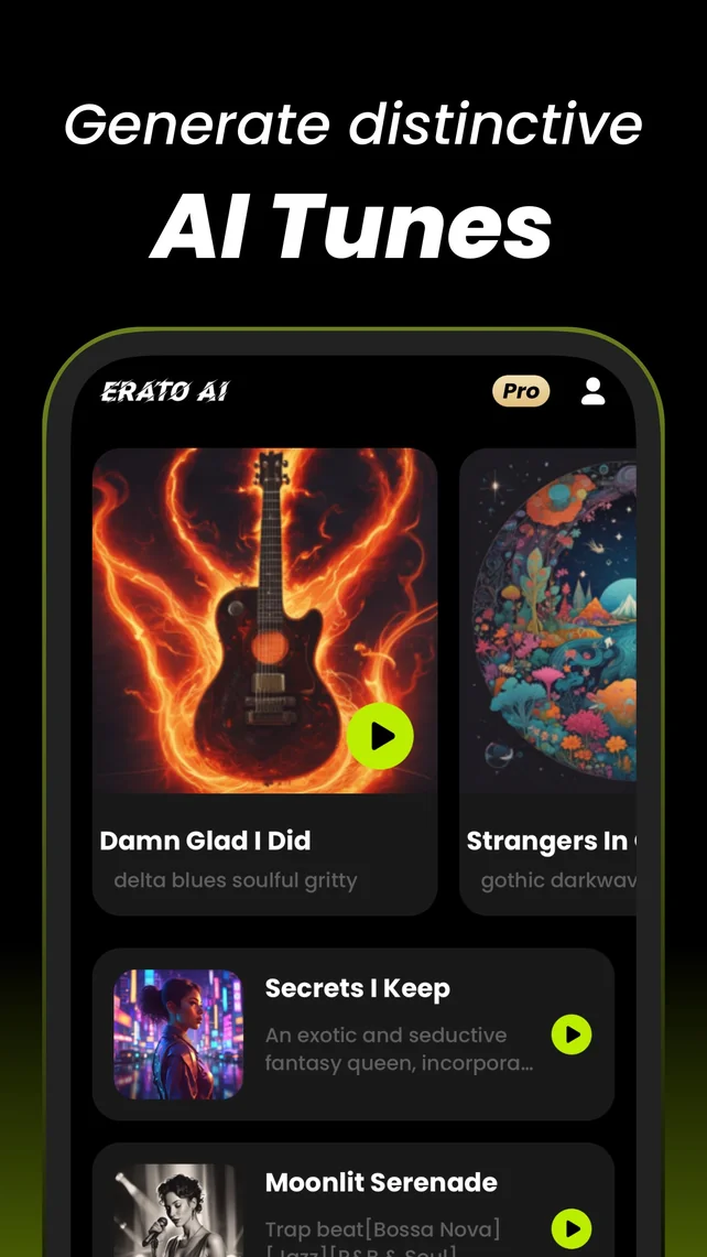 Erato : AI Song Generator App Store screenshot 2