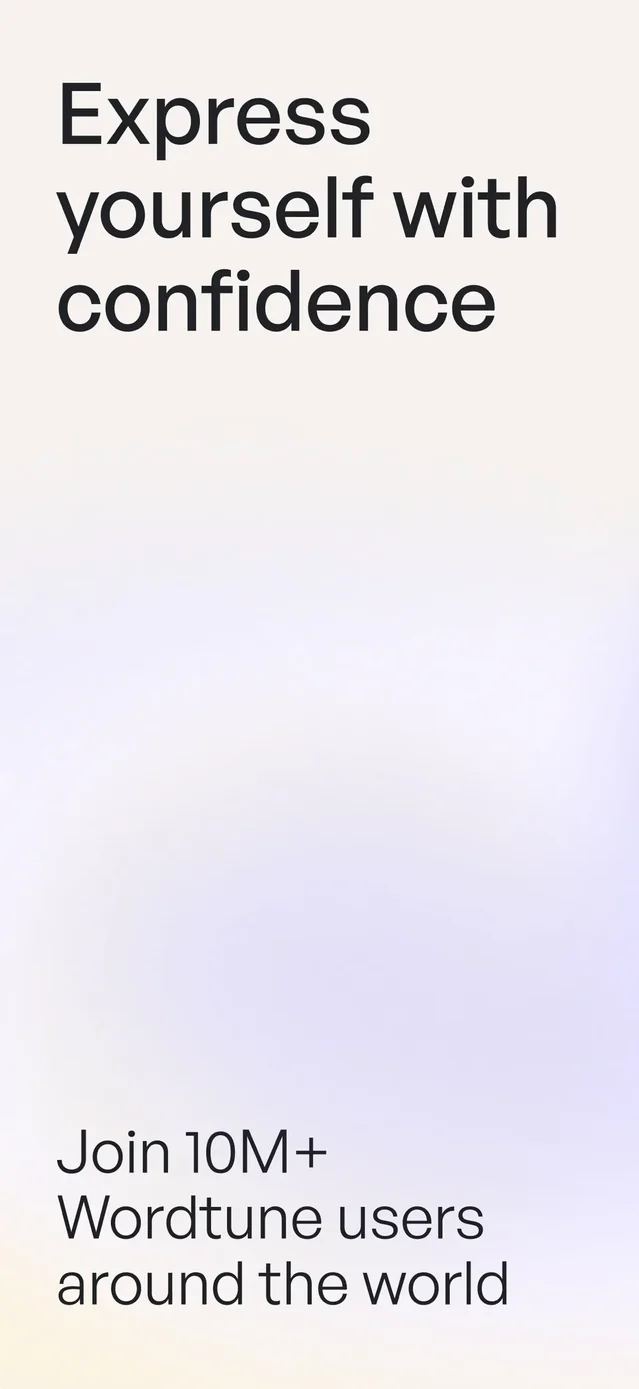 Wordtune: AI Writing Keyboard App Store screenshot 1