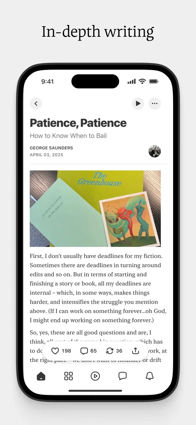 Substack App Store screenshot 2