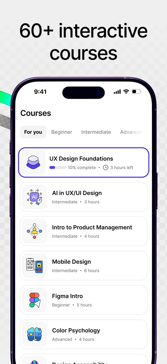 Uxcel: Learn UX & UI Design App Store screenshot 2