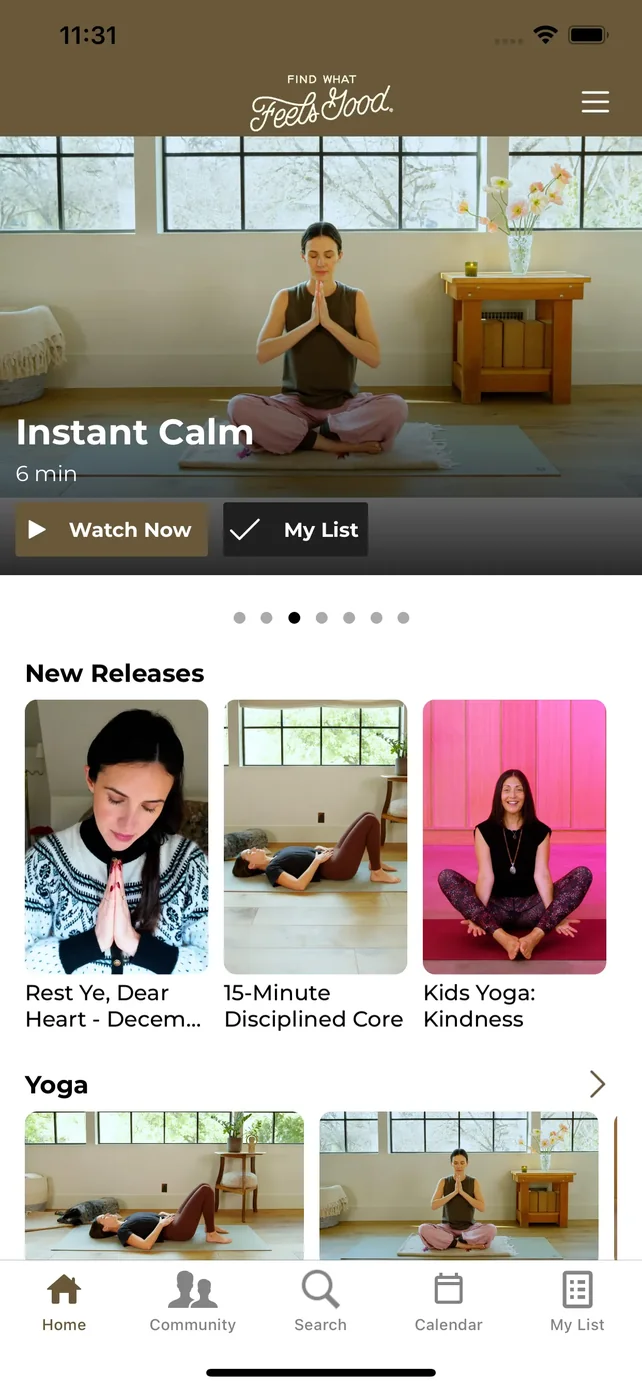 Find What Feels Good Yoga App Store screenshot 2