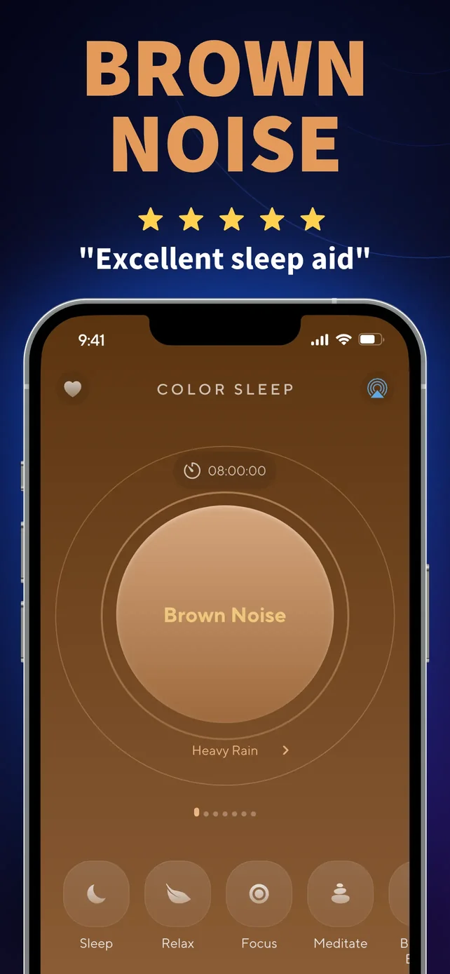 ColorSleep: Green, Brown Noise App Store screenshot 3