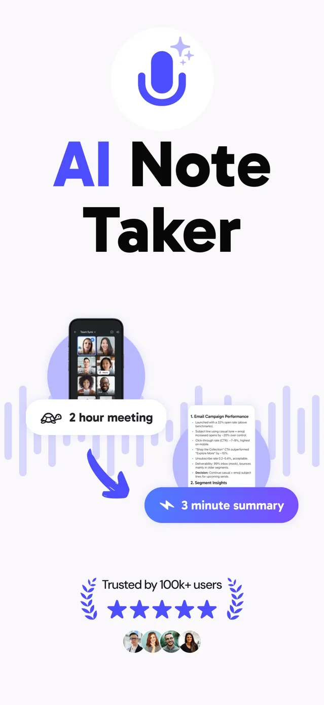 CraftNote: Smart AI Note Taker App Store screenshot 1