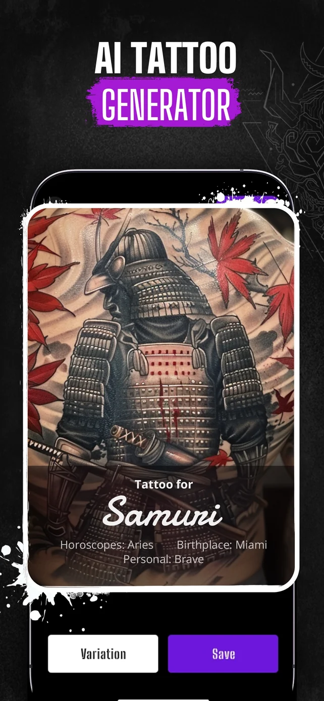 Next Ink: AI Tattoo Design App Store screenshot 2