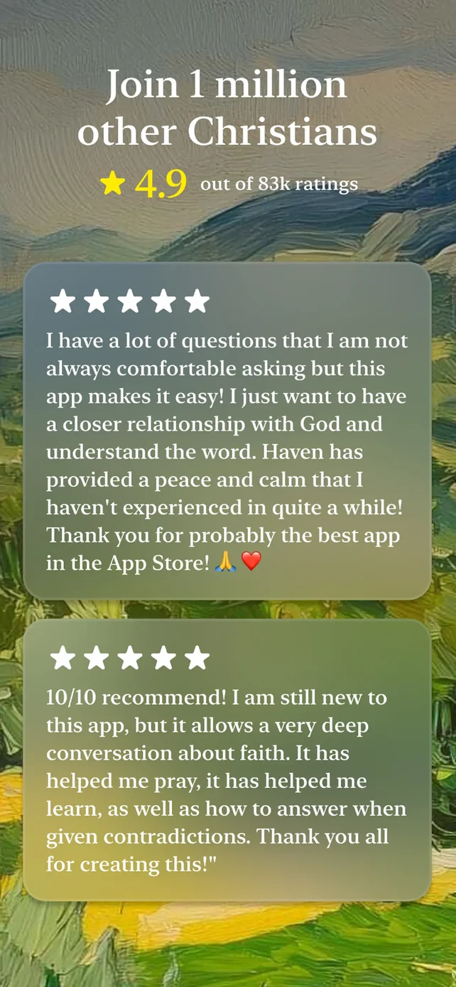 Haven - Bible Chat App Store screenshot 2