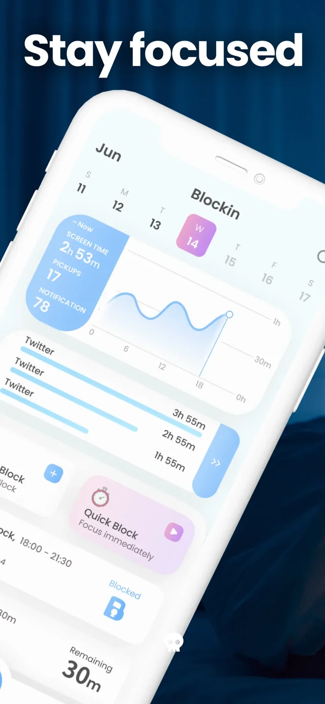 Blockin -Screen Time for Focus App Store screenshot 3