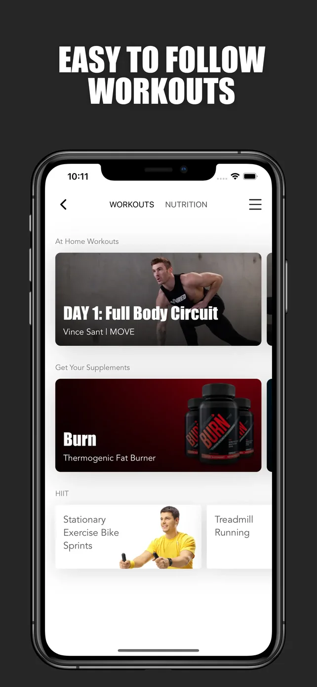 V Shred: Nutrition & Fitness App Store screenshot 3