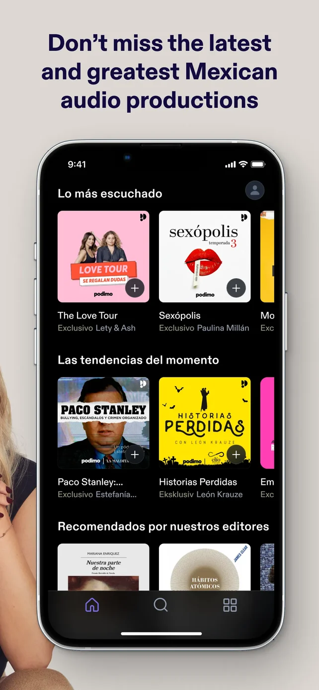 Podimo: Podcasts & audiobooks App Store screenshot 3