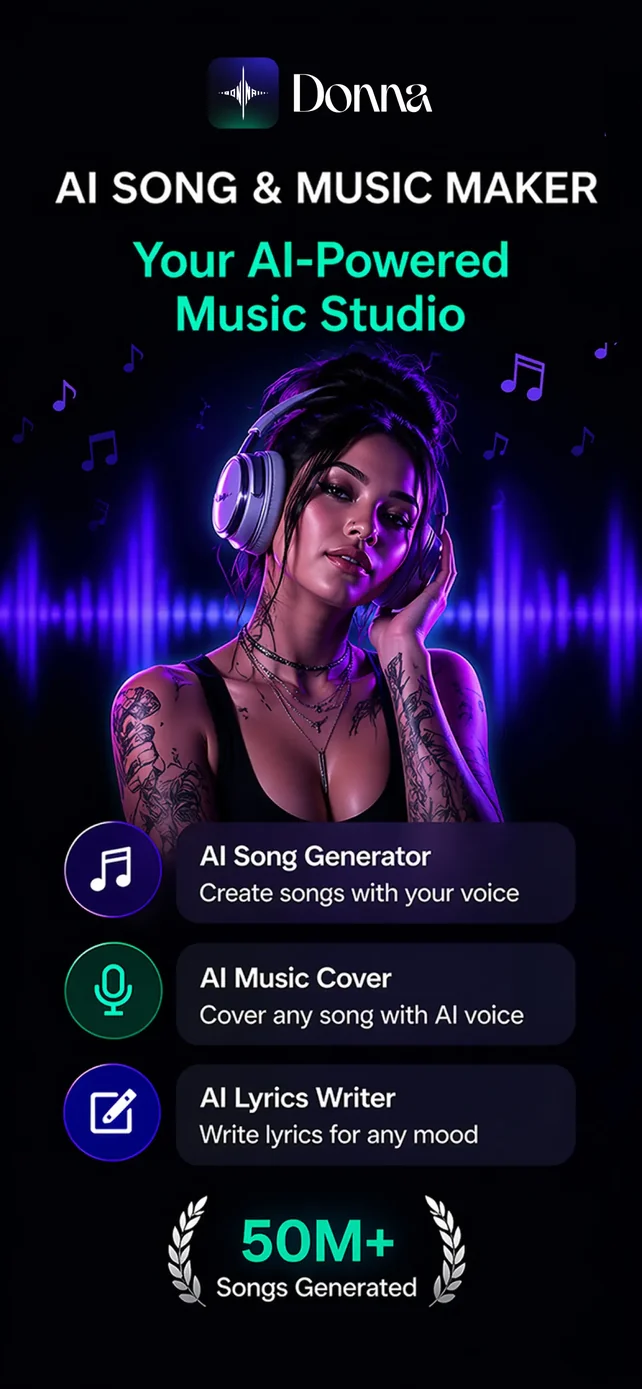 Donna AI Song & Music Maker App Store screenshot 1