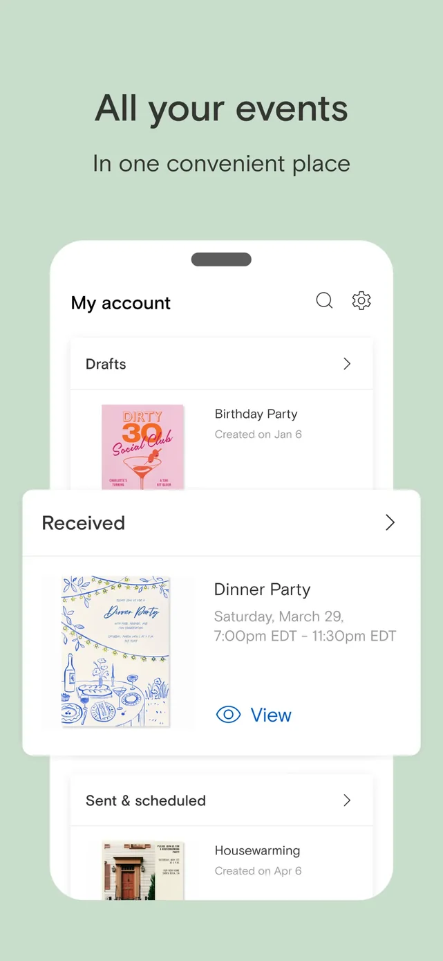 Paperless Post: Invitations App Store screenshot 3