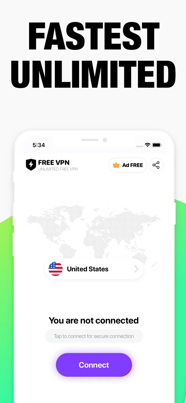 Free VPN - Fast & Secure Proxy App Store screenshot 3
