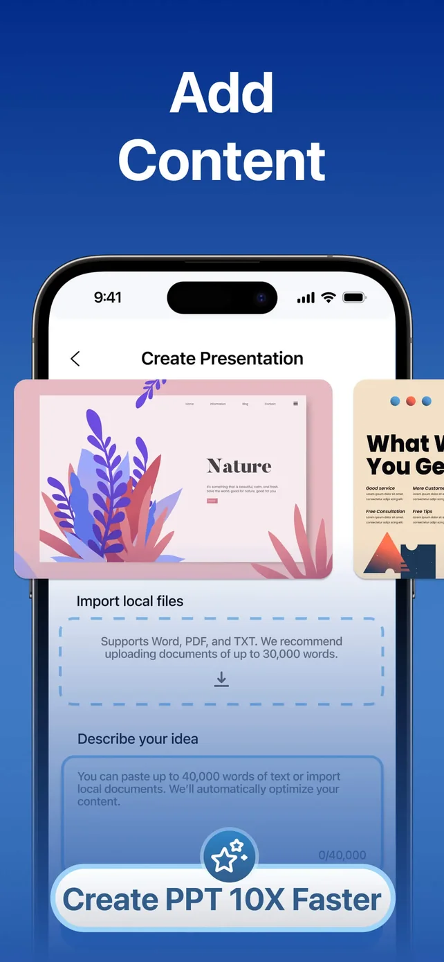 GammaAI - Presentation Maker App Store screenshot 2