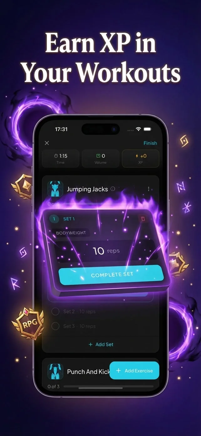 GymLevels: Ranked Gym Workouts App Store screenshot 2