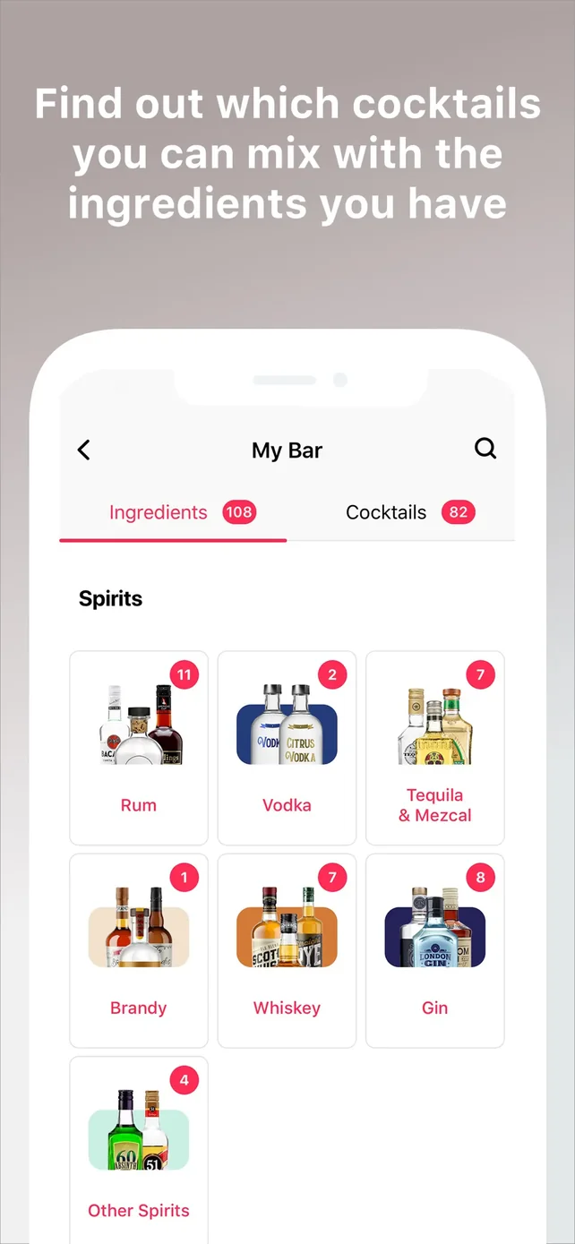 Cocktail Flow - Drink Recipes App Store screenshot 1