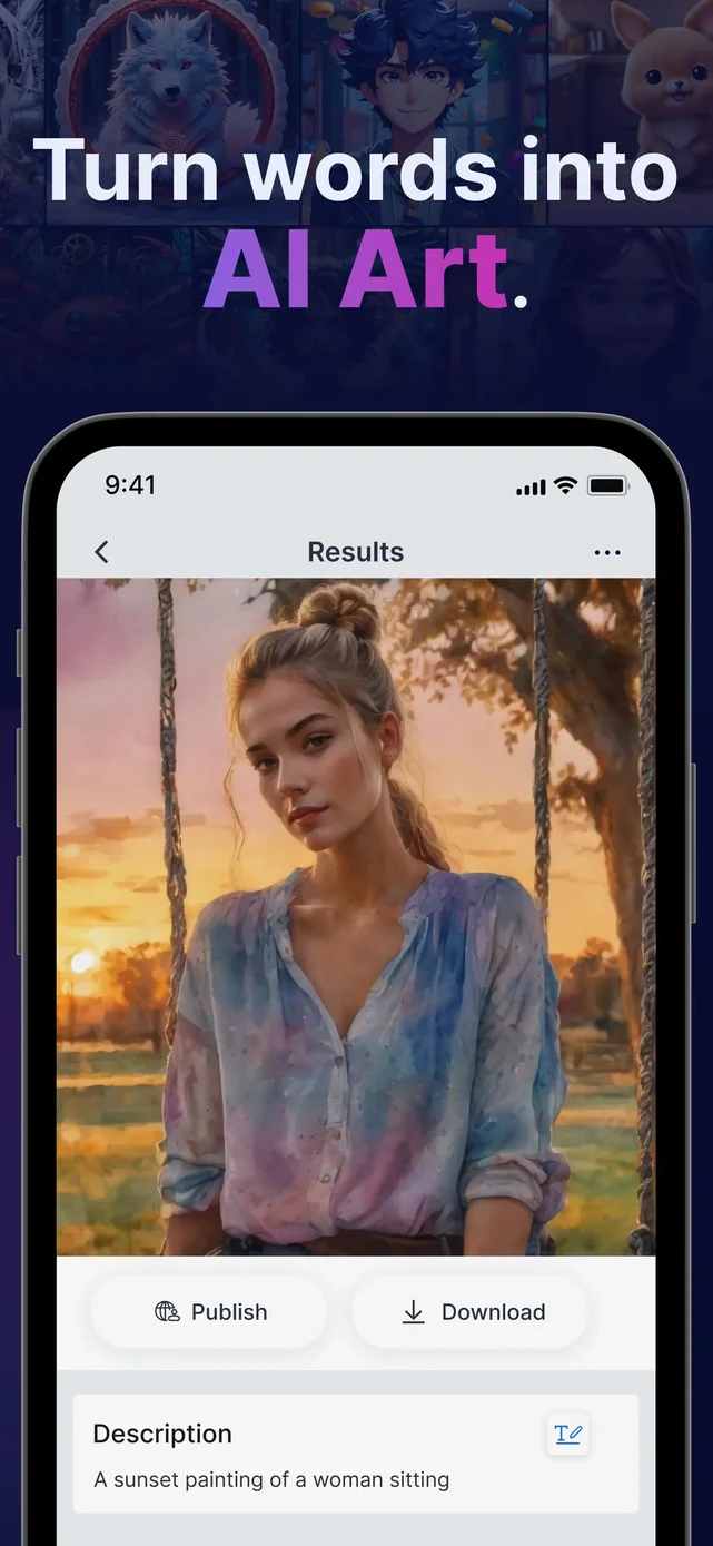 Gencraft AI Image Generator App Store screenshot 3