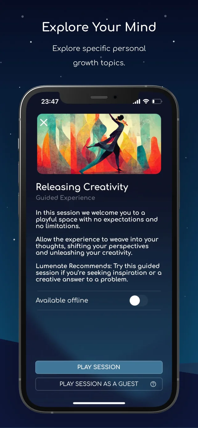 Lumenate: Explore & Relax App Store screenshot 3