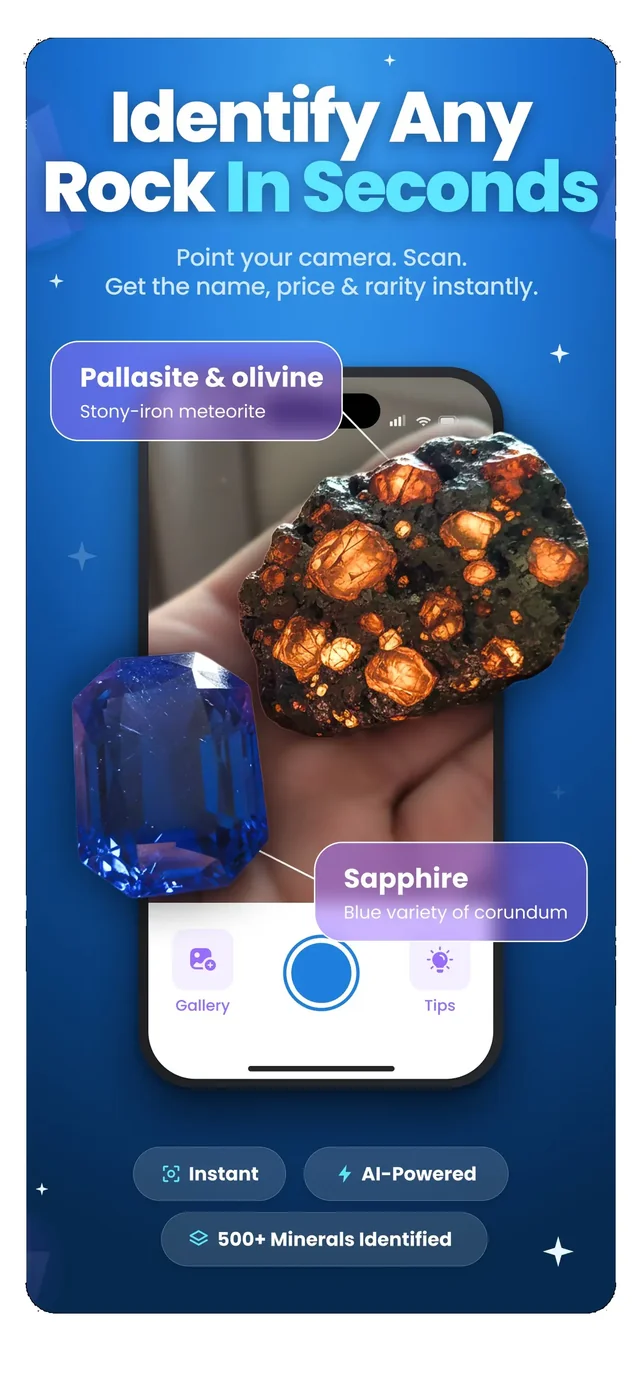 RockIn Rock & Mineral identify App Store screenshot 1