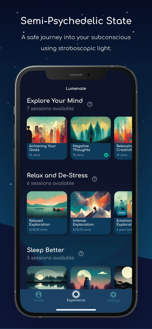 Lumenate: Explore & Relax App Store screenshot 2