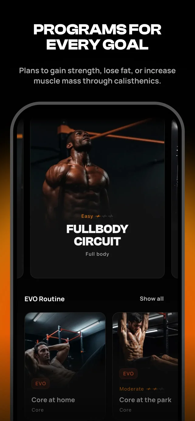 Calisteniapp: Fit & Strong App Store screenshot 2