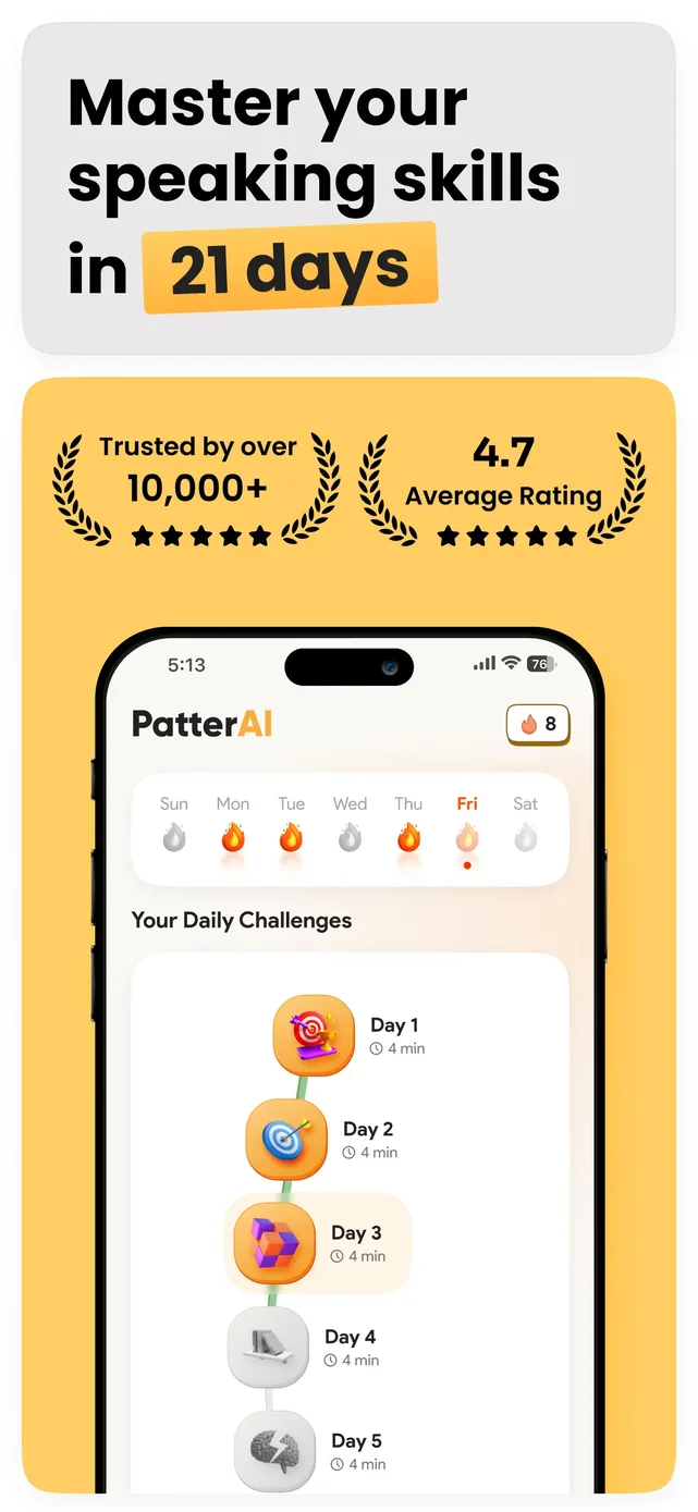 PatterAI: Communication Skills App Store screenshot 1