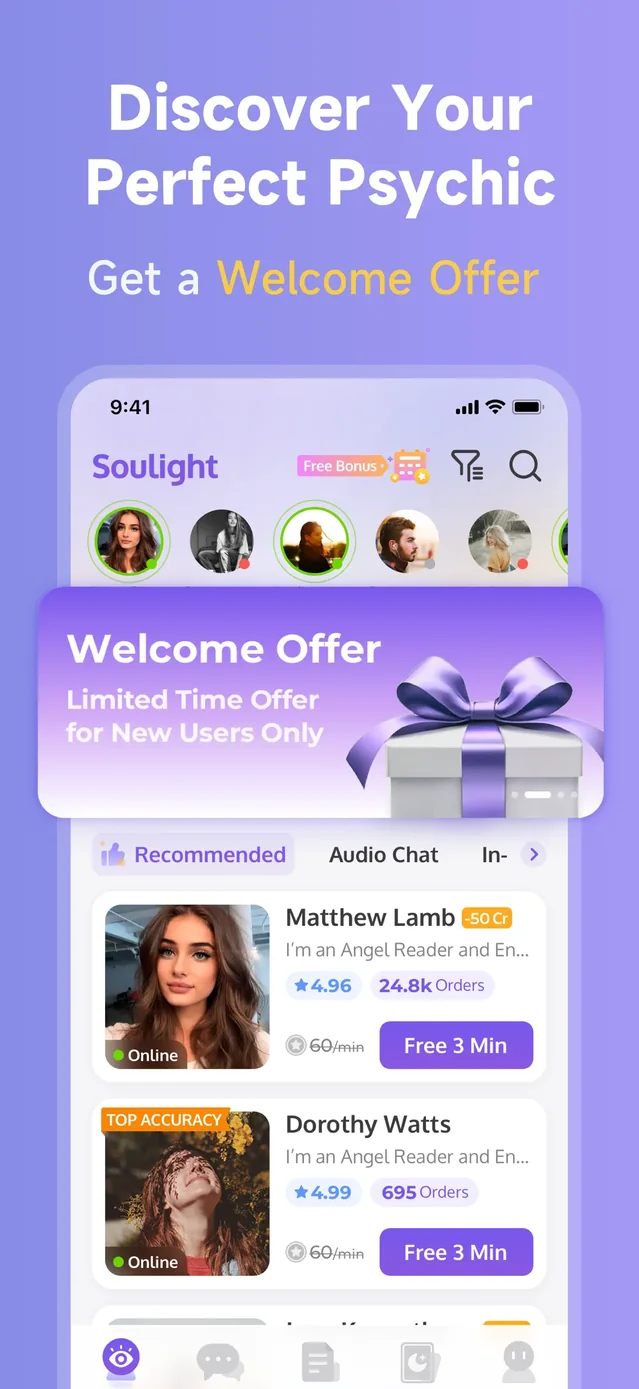 Soulight-Online Psychic Advice App Store screenshot 2