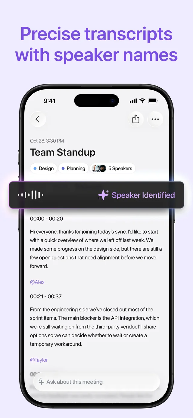 AI Meeting Note Taker - Jamie App Store screenshot 2