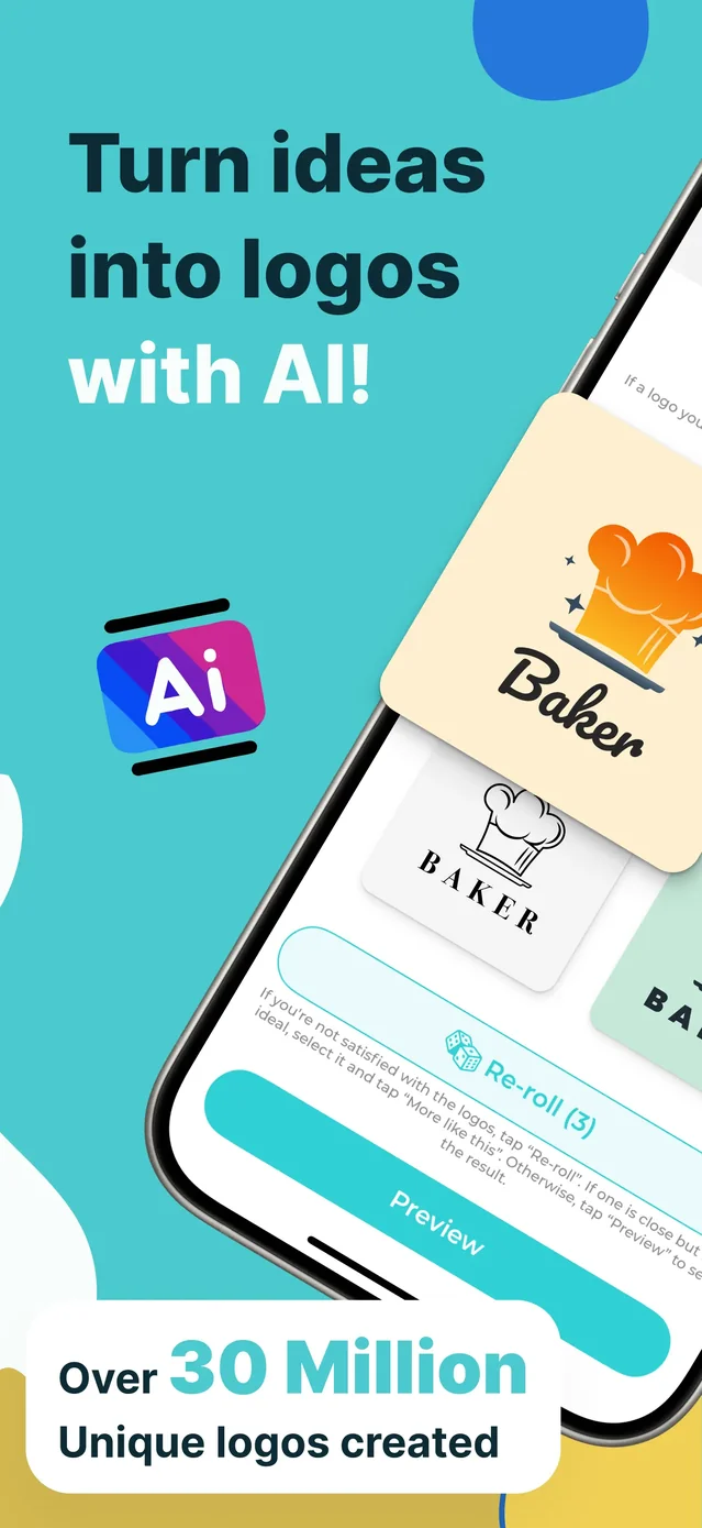 AI Logo Maker: Graphic Design App Store screenshot 1