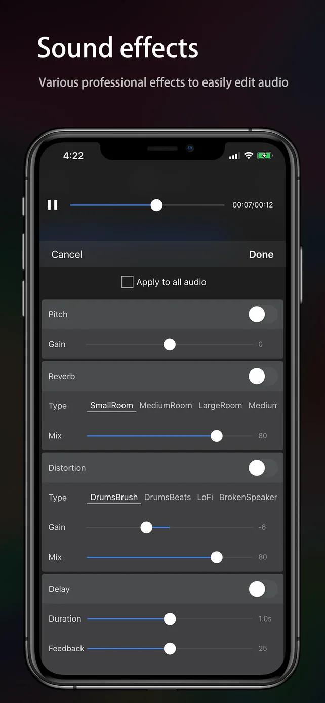 Audio Editor - Music editor App Store screenshot 3