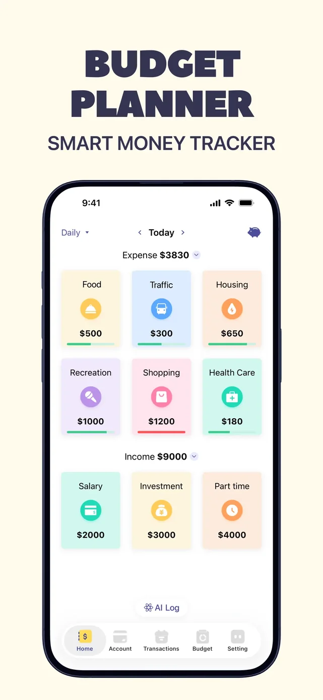 Budget app - spending tracker App Store screenshot 1